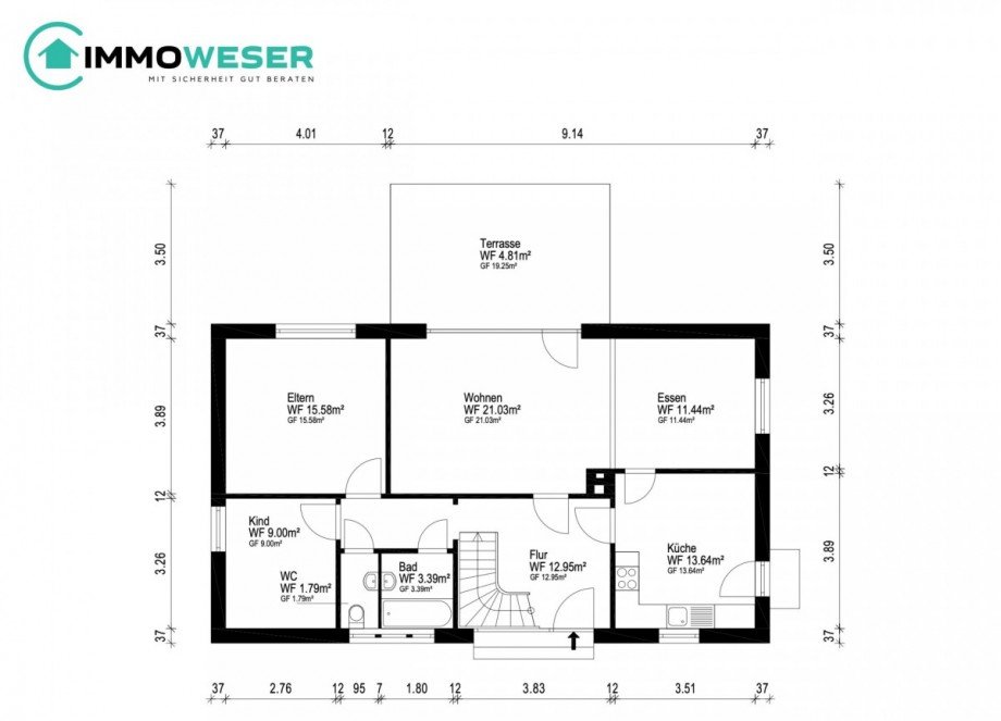 35 Grundriss EG Einfamilienhaus Thedinghausen