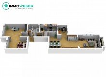09 Grundriss animiert Provisionsfrei f�r den K�ufer! Obergeschosswohnung im begehrten Fl�sseviertel
