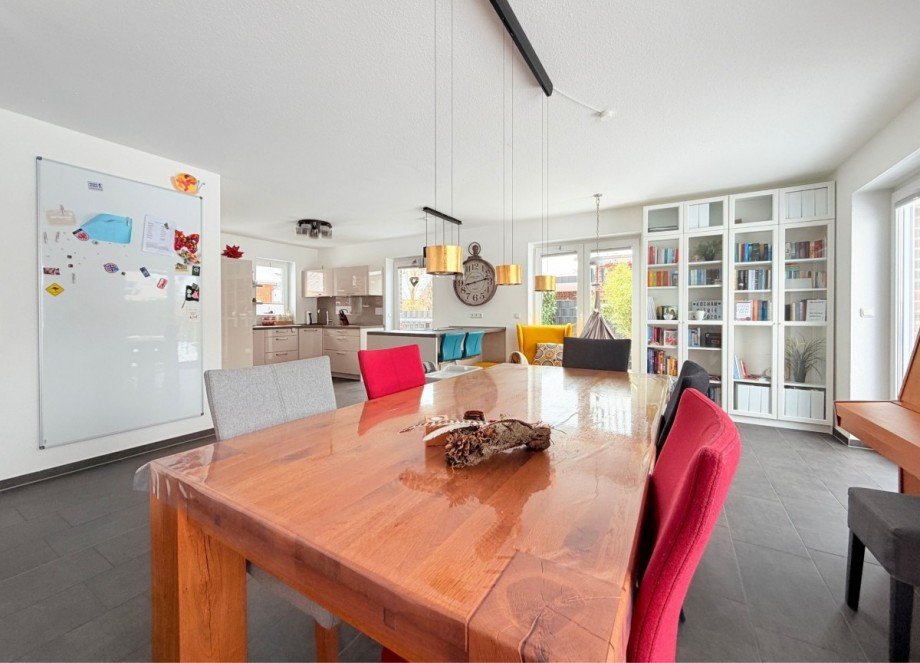 09 Wohnzimmer _ K�che Einfamilienhaus Emtinghausen