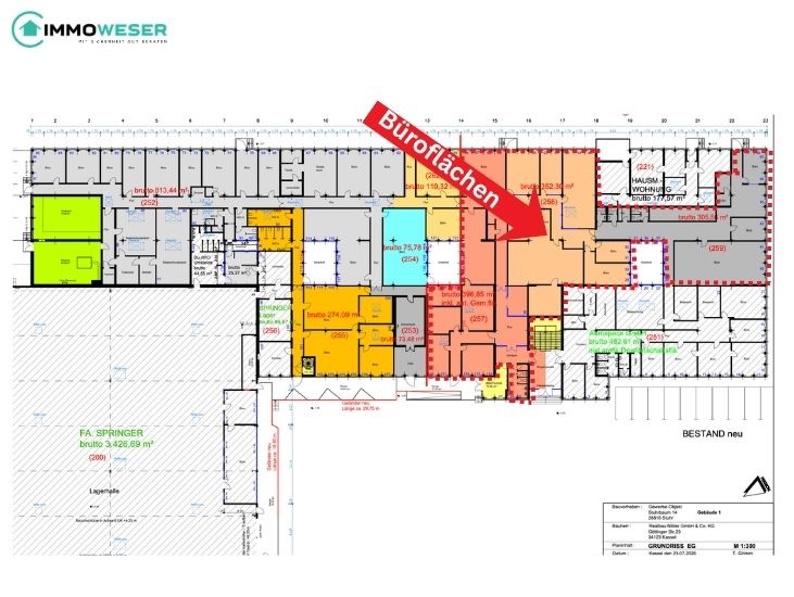 20 Grundriss - B�rofl�chen Lager Stuhr