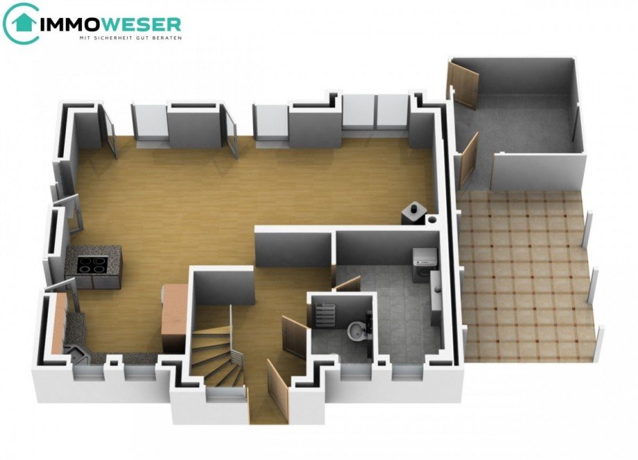 29 Grundriss EG animiert Einfamilienhaus Emtinghausen