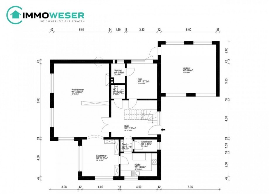 34 Grundriss EG Einfamilienhaus Emtinghausen
