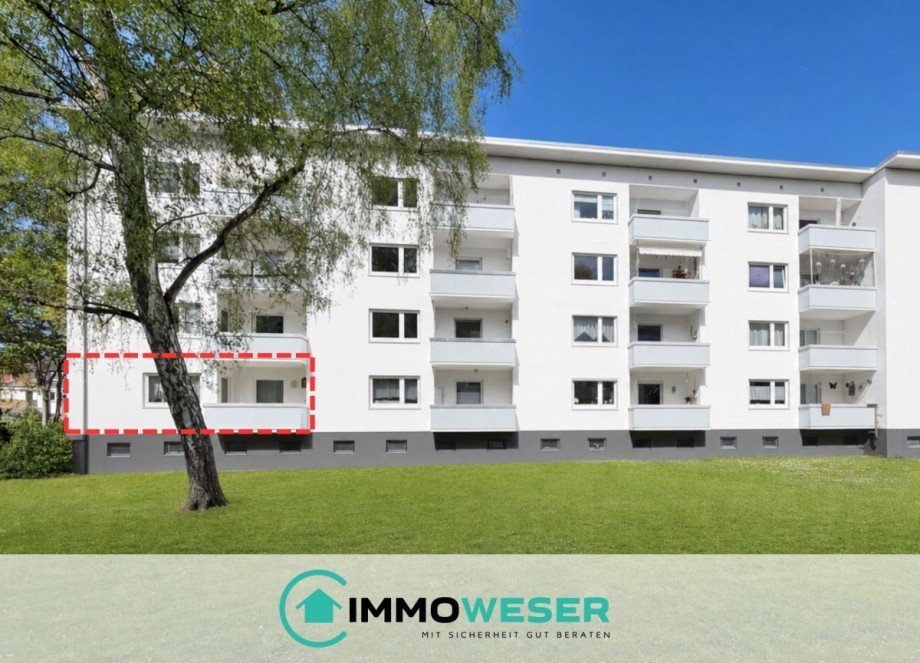 04 Ansicht R�ckseite Erdgeschosswohnung Bremen