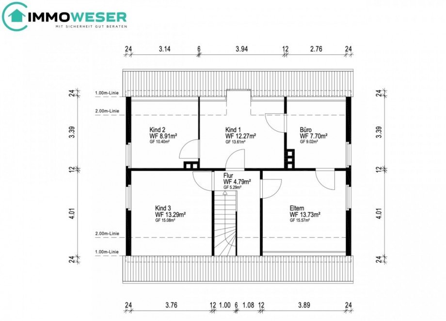 34 Grundriss OG Einfamilienhaus D�rverden