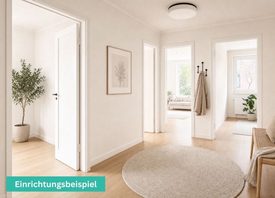 12 Flur Einrichtungsbeispiel IMMOWESER Erdgeschosswohnung Achim