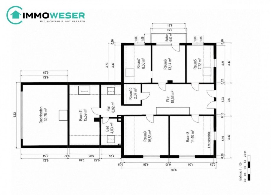 38 Grundriss OG Einfamilienhaus Thedinghausen