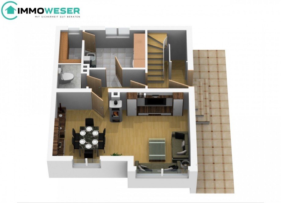 31 Grundriss EG - DHH Nr.5 Doppelhaush�lfte Martfeld