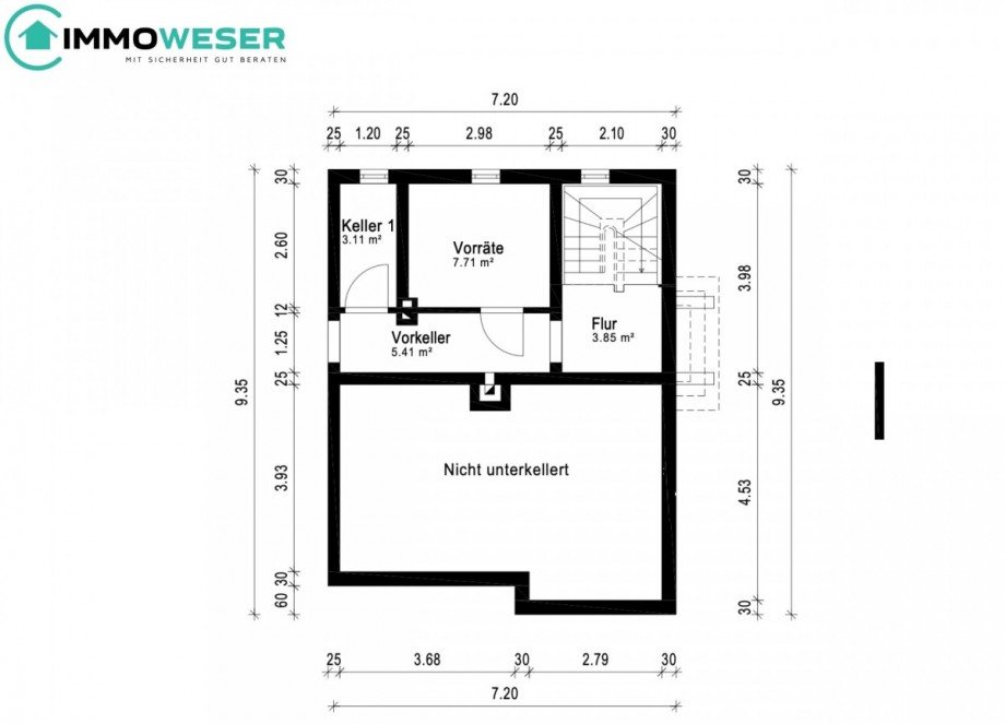 34 Grundriss Kellergeschoss Doppelhaush�lfte Martfeld