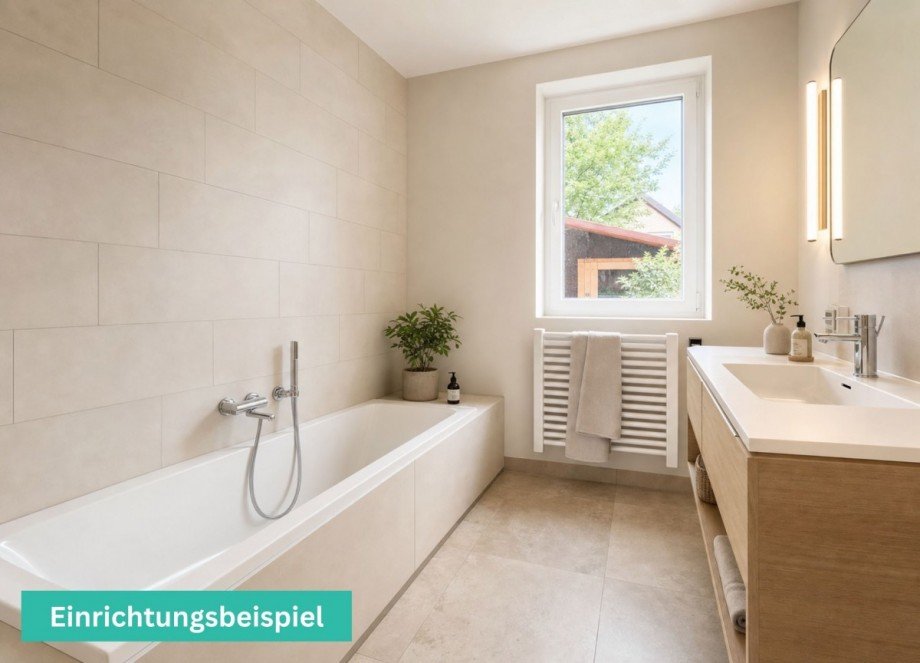 27 Badezimmer Einrichtungsbeispiel IMMOWESER Erdgeschosswohnung Achim