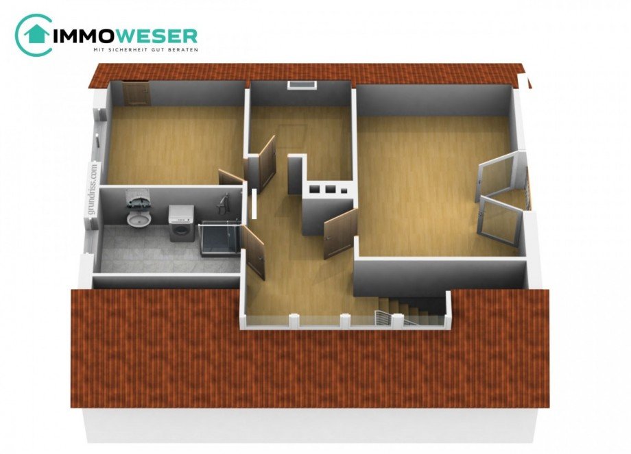 37 Grundriss OG animiert Einfamilienhaus Thedinghausen