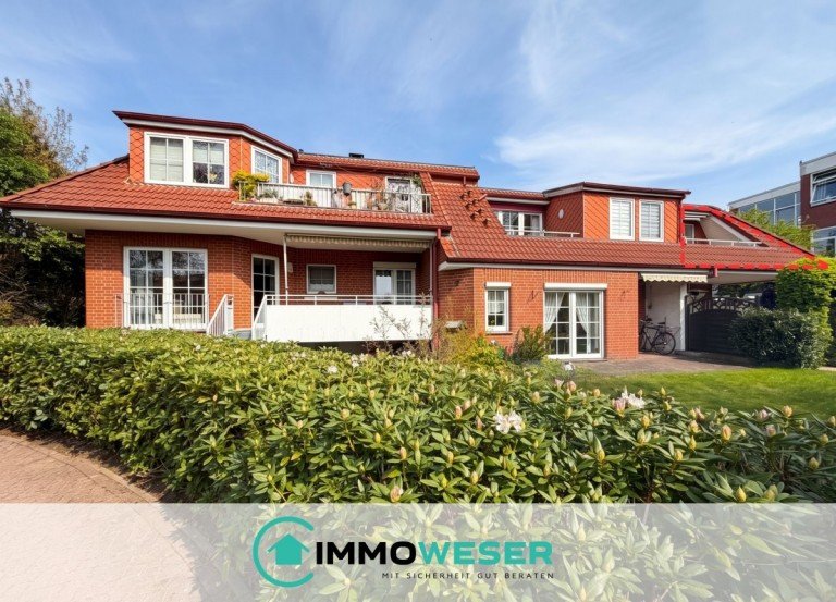 01 Ansicht Lilienthal Etagenwohnung Gepflegte 3-Zimmer-Wohnung mit Loggia und Stellplatz in begehrter Lage von Lilienthal