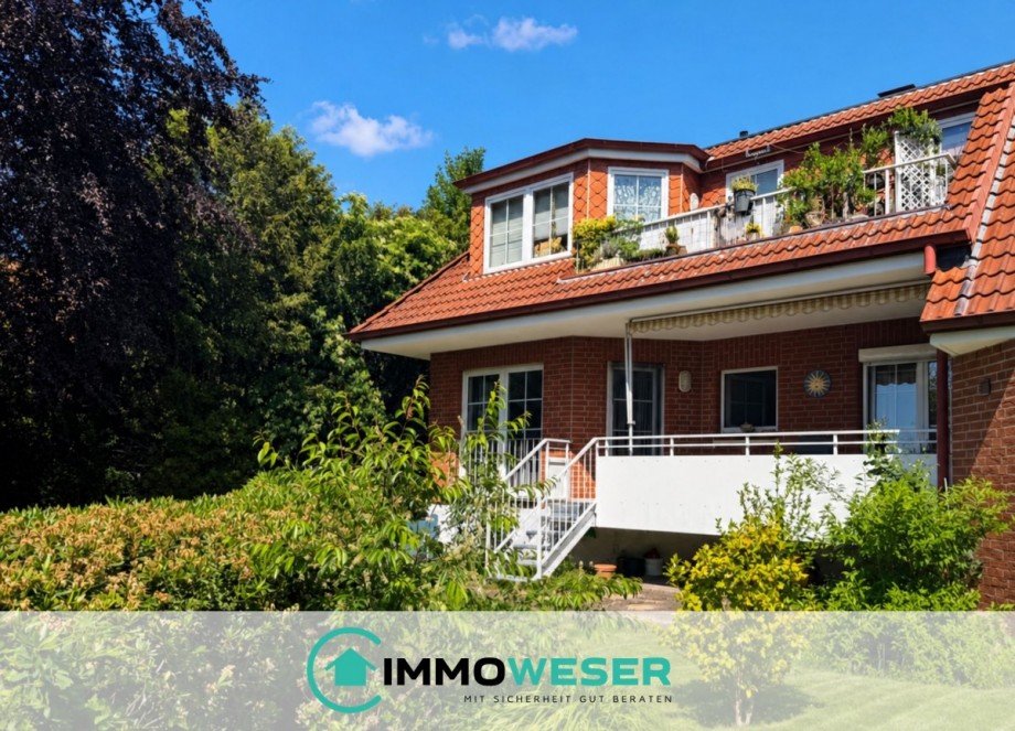 04 Ansicht Balkon Etagenwohnung Lilienthal