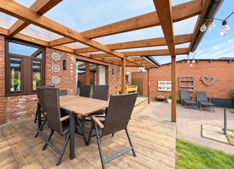 28 Terrasse Hauptgeb�ude Einfamilienhaus Riede