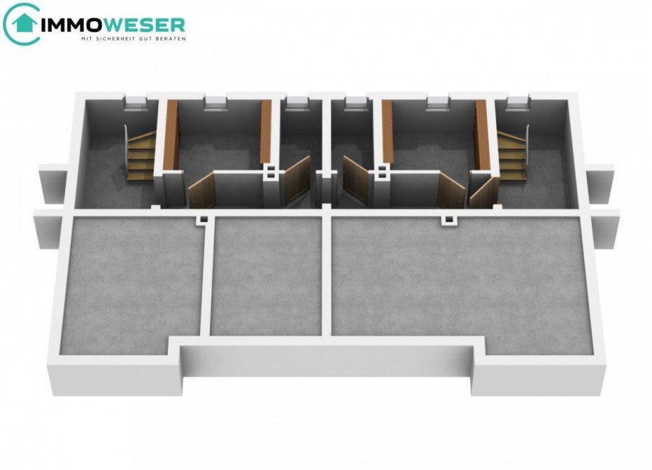 39 Grundriss Kellergeschoss (Nr. 5 und 5a) Doppelhaush�lfte Martfeld