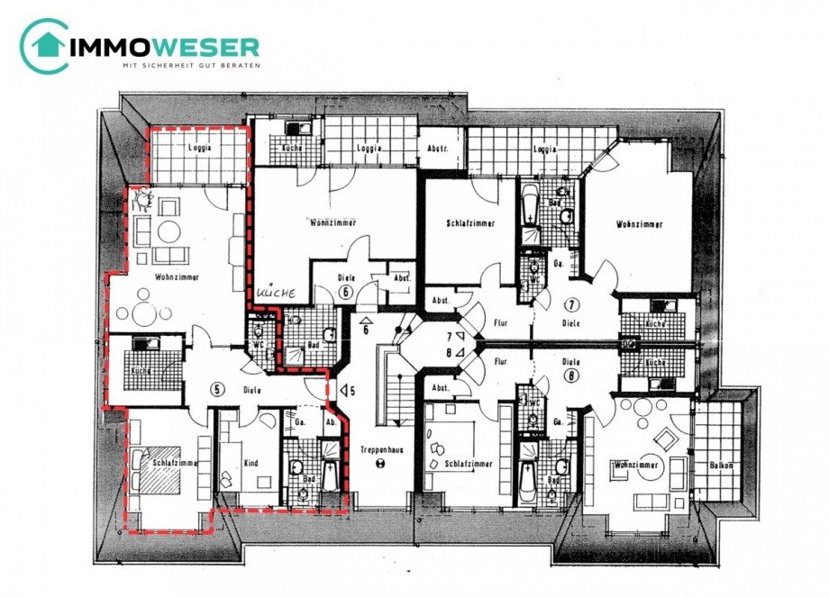 29 Grundriss OG Etagenwohnung Lilienthal