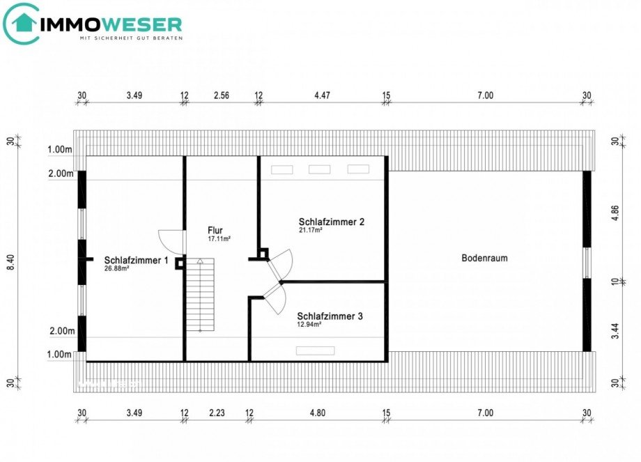 35 Grundriss OG Einfamilienhaus Bassum