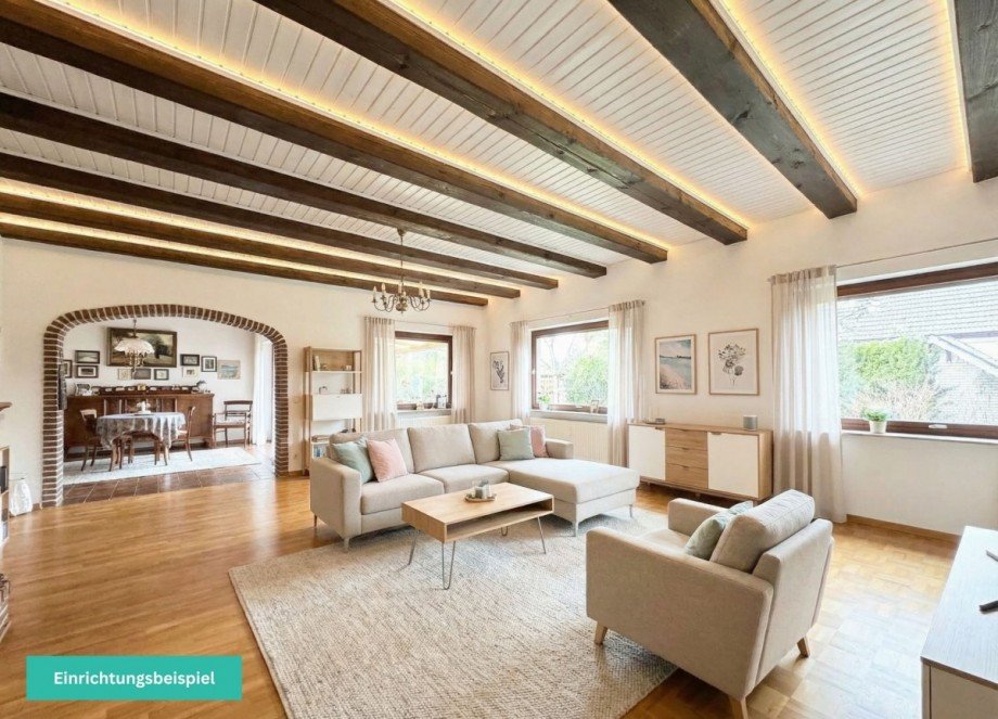 16 Wohnzimmer - Einrichtungsbeispiel Einfamilienhaus Emtinghausen
