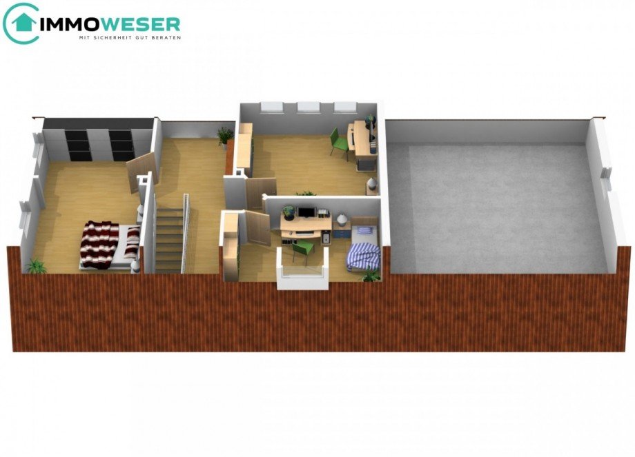 36 Grundriss OG - animiert Einfamilienhaus Bassum