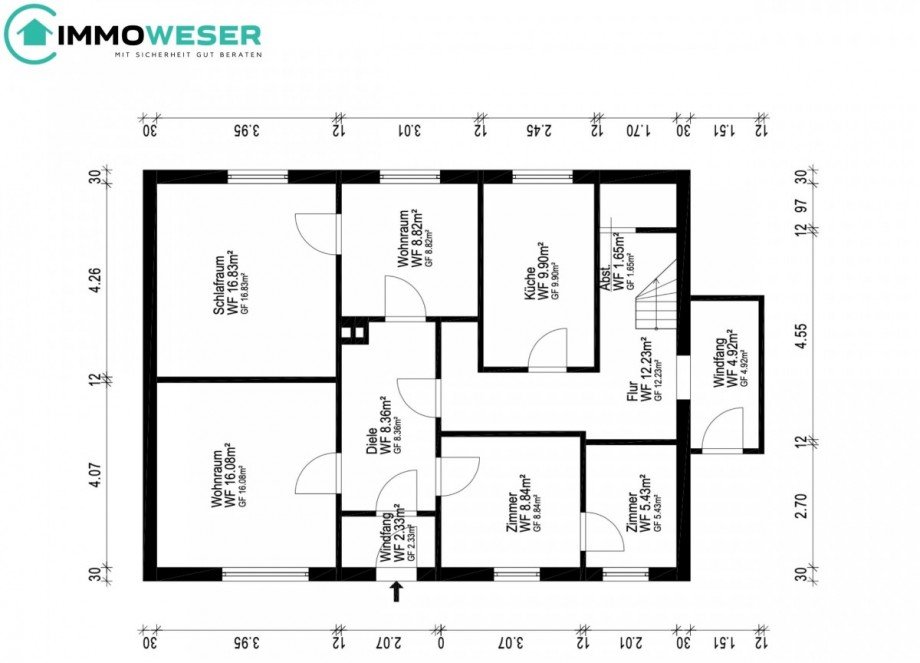 33 Grundriss EG Einfamilienhaus Ottersberg