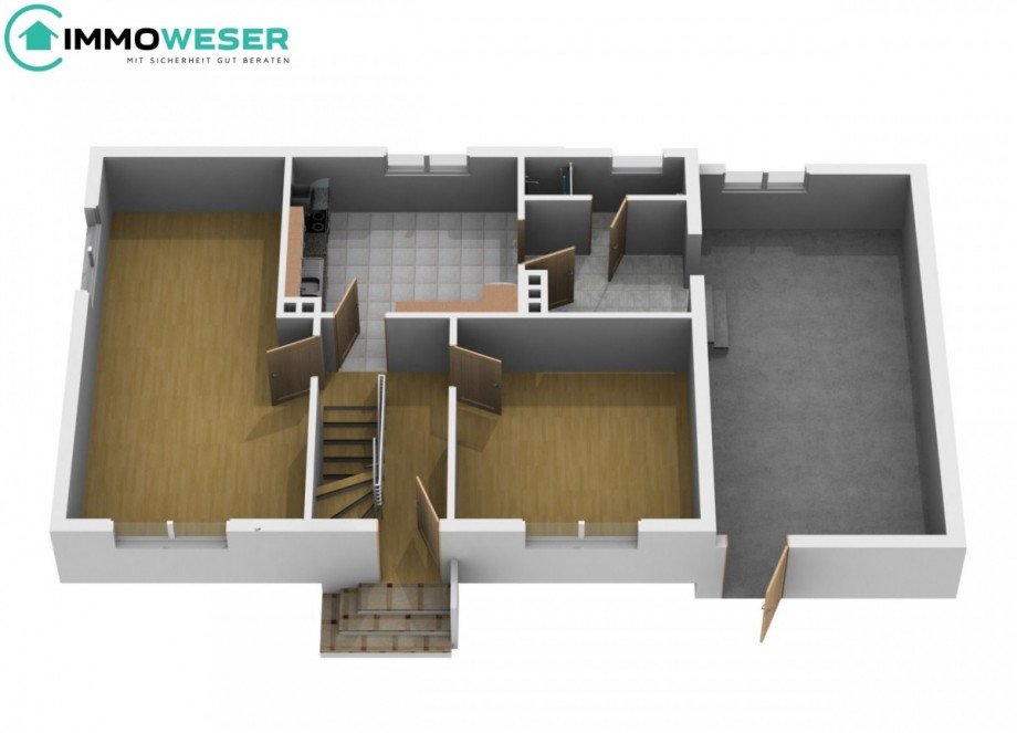 33 Grundriss EG - animiert Einfamilienhaus D�rverden
