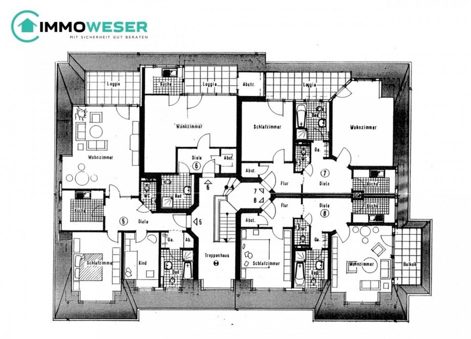 23 Grundriss OG (zur Information) Etagenwohnung Lilienthal
