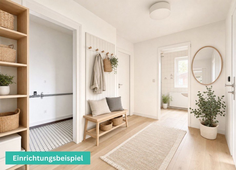 11 Flur Einrichtungssbeispiel IMMOWESER Erdgeschosswohnung Achim