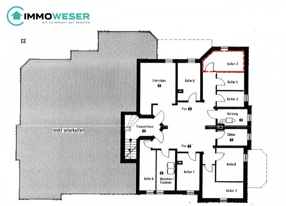 24 Grundriss Keller Etagenwohnung Lilienthal