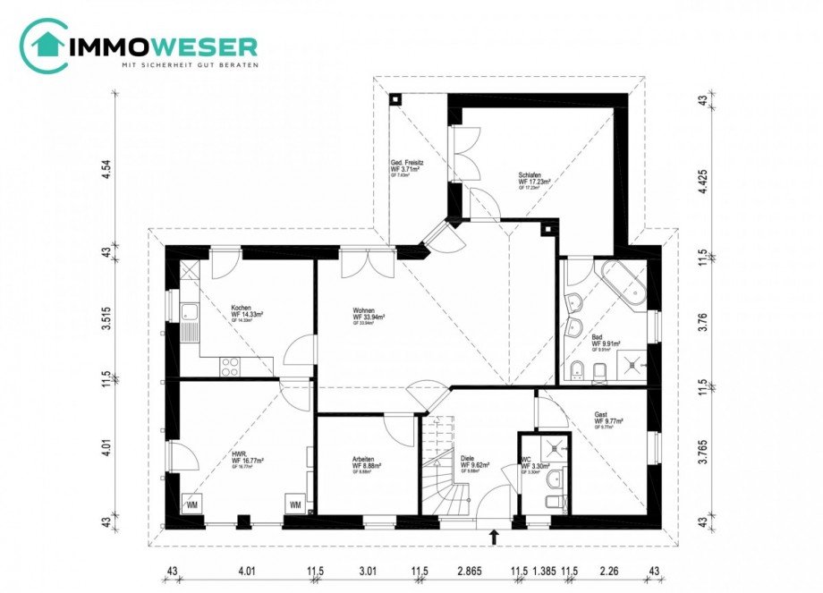 37 Grundriss EG Einfamilienhaus Emtinghausen