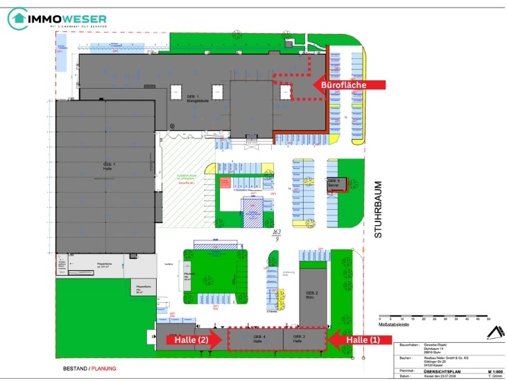 09 �bersichtsplan - gesamte Liegenschaft Lager Stuhr