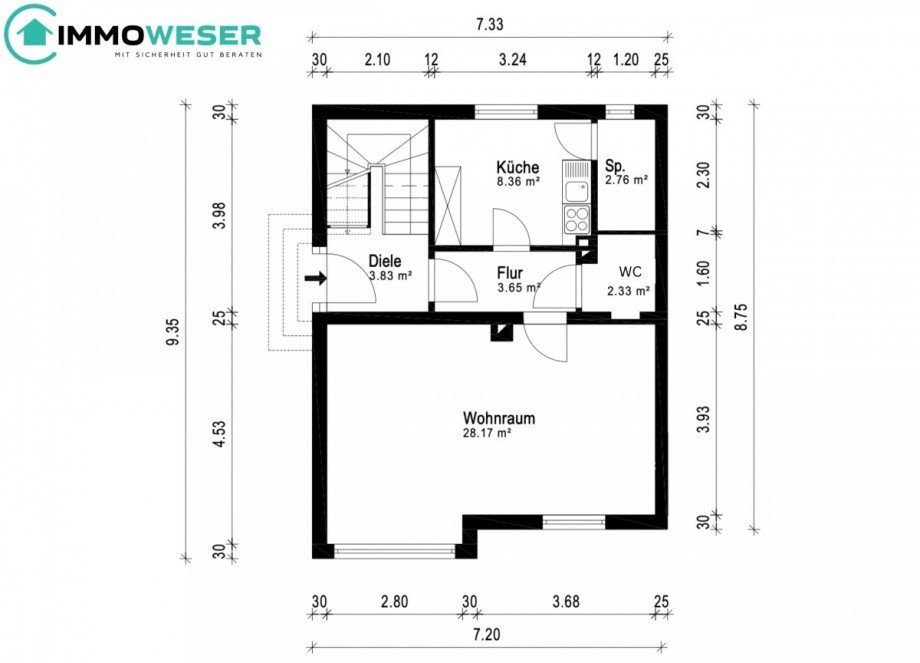 22 Grundriss EG Doppelhaush�lfte Martfeld