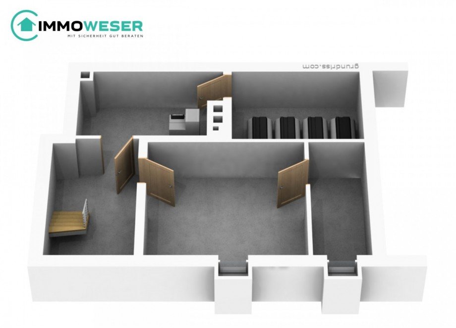 39 Grundriss KG animiert Einfamilienhaus Thedinghausen