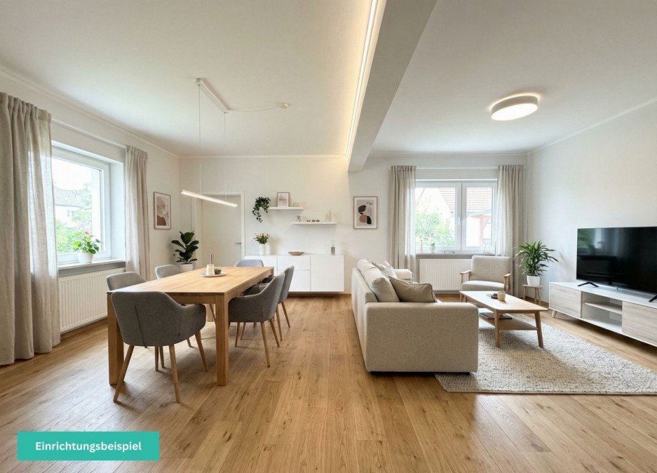 11 Wohnzimmer - Einrichtungsbeispiel Einfamilienhaus Blender