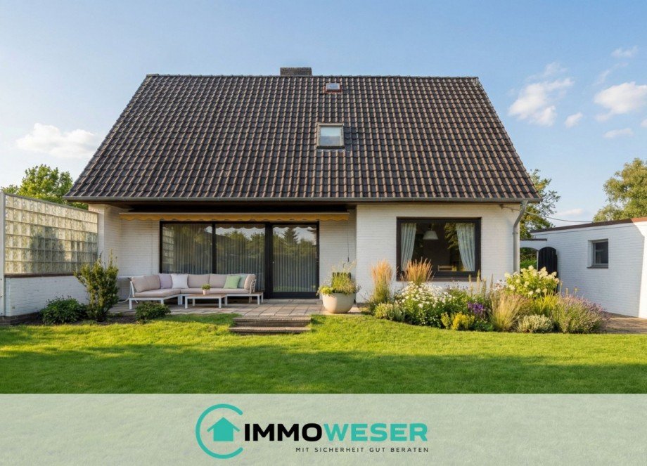 05 Ansicht Terrasse Einfamilienhaus Thedinghausen