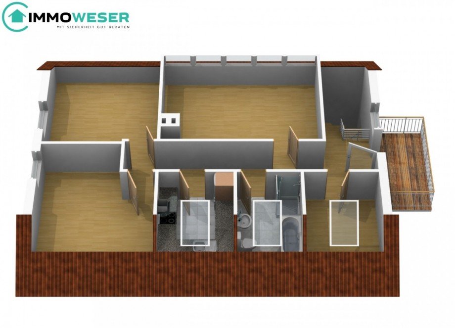 36 Grundriss OG - animiert Einfamilienhaus Ottersberg