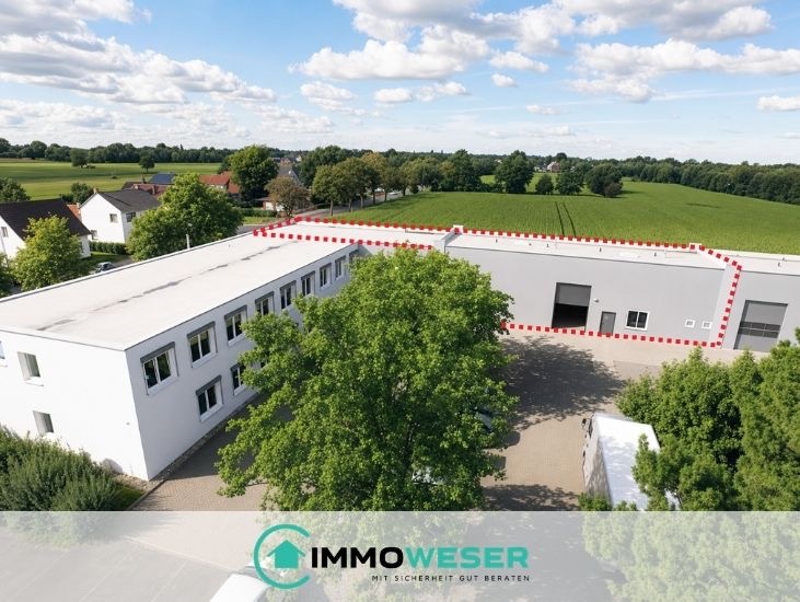 02 Ansicht Gewerbehallen Lager Stuhr